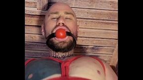 Henrique Becker tied up and gagged