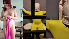 cage bondage, crop spanking orgasms, zentai layering