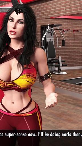 Curvy Wonderwoman Rides Big Cock After Workout Cockham Superheroes 70