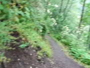 Peeing On The Bench Along The Path