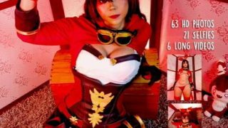 La cosplayer Amber de Genshin Impact chupa la polla