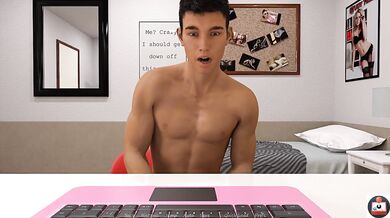 The joystick rolled under the desk leaving her lips wide open