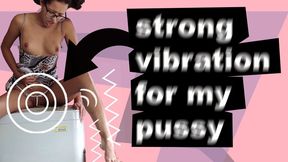 FUCKING MACHINES - ORGASM Over a Washing Machine with strong Vibration everything Under my Skirt - English Subtitles - Sweetmari17