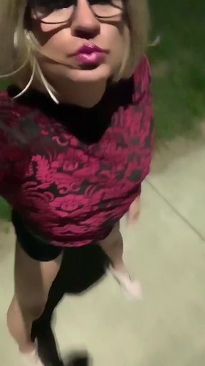 Public Sissy Slut Compilation CD Dildo Assfuck Outside in Panties