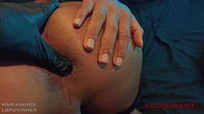 submissive asian ladyboy slave training & anal casting