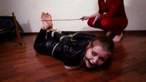 Hard caning for girl in latex (FHD)