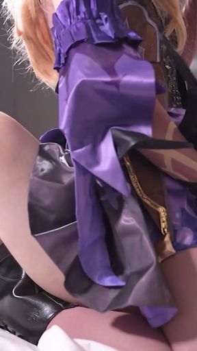 Handjob Edging Genshin Impact Fischl Cosplayer get Fucked, Asian Hentai Shemale Cosplay 5   Clip 1