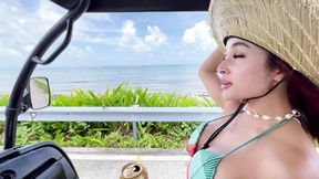 Tourist CREAMPIES beautiful COLOMBIAN babe on an island! - Abella olsen