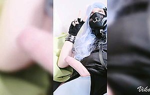 Femboy/ cosplay solo handjob ^^