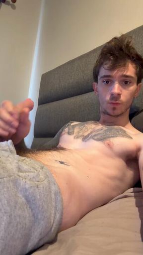 Jerking off and cumming hard