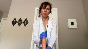 MILF Doctor Snaps Latex Gloves and Drains Your Cock