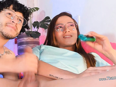 Kinky Partner Blows Shemale Goddess