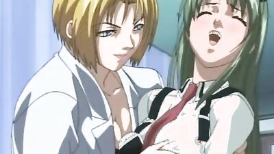 Naughty anime chicks enjoy lesbian fingering and sloppy dick sucking