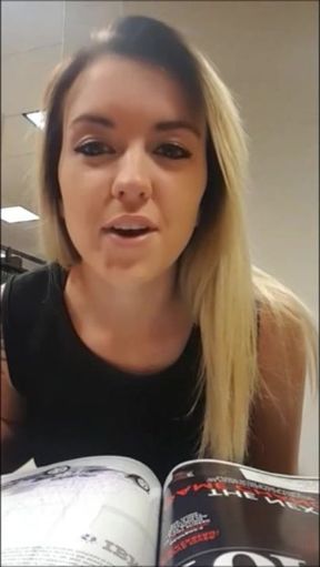 Using A Dildo In College Library - Amateur Sex