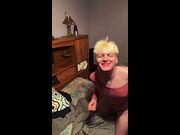 Twink twerking in thong