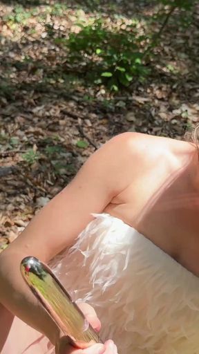 Wild Anal Masturbation in the Forest