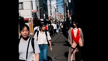 A perverted woman lurking on the street