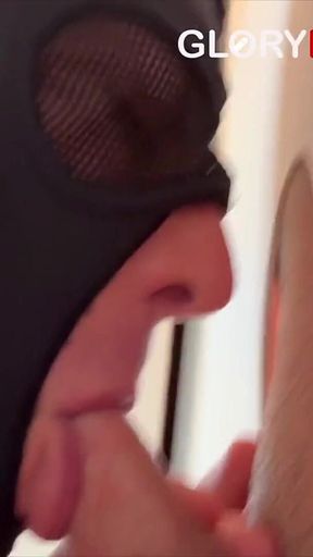 Horny Tourist Stops at the Gloryhole - Ends in a Massive Cum Explosion