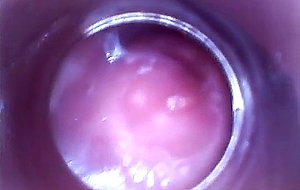 Silvia deluxe sticks camera inside her vagina