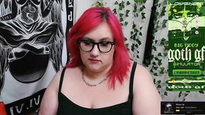 Part 1 July 25th BBW Camgirl Poppy Page Live Show - Glass Toys, Lovense, Hitachi, Big Pussy Lip Play