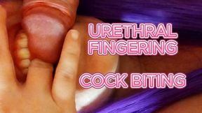 URETHRAL FINGERING & COCK BITING