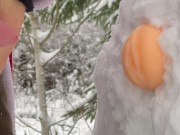 Santa fucks a snow woman - Vertical 60fps