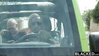 BLACKED Stuninng Blonde Venera gets DPed in threesome