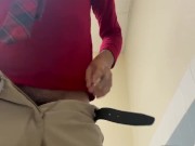 Public stall school jerking cock