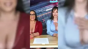 Curvy news anchor gets her thick backside hammered on the Sybian