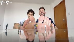 Having fun with the tiny collection - Feet Vini and Rian (MP4-HD 1080p)