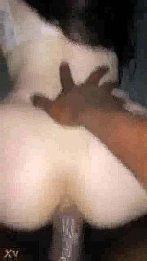 Wifes pussy stretched by BBC in front of her hubby