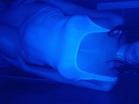 Milf in the shower and very hot and unrestrained moment