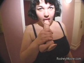 BBW Doty Sucks the Big Cock of Director Rodney Moore