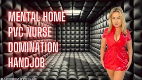 Mental Home PVC Nurse Domination Handjob