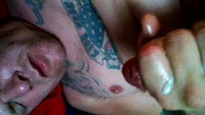 Cum eating. Hubby