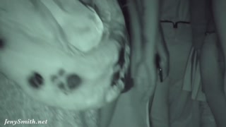 Got naked in a dark corner of a club. Caught!