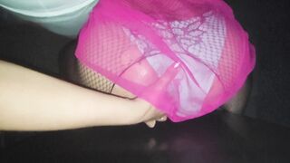 pawg milf play with sissy crossdresser big ass in bodystocking