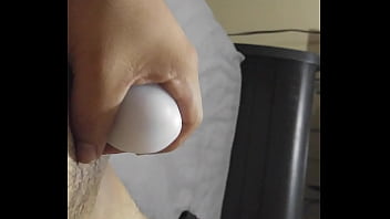 Latino jerking off with Tenga Egg