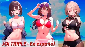 Anime Triple Tease Fuels Hot JOI Fantasy – Feel Every Moment