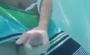 Underwater Jerk-Off Session Outdoors - Amateur Style 2