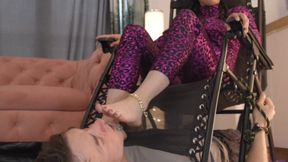 Catwoman Wednesday - Man Worship Her Feet Under - Licking Part - Polish Language