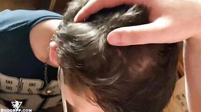 Twink Deepthroat and Jerk Off Dick - Cumshot on His Boyfriend