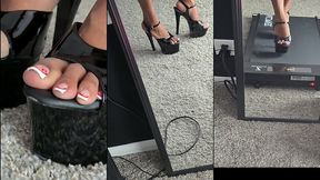modeling my new pleaser heels!!!