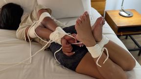 MarleneBound Tightly Hogtied for Her Nap
