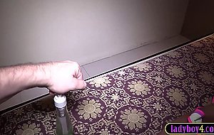 Amateur petite teen trans Bua anal fucked hardcore in her tight asshole