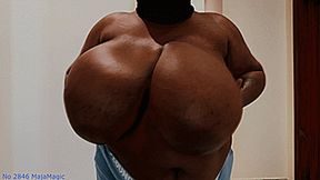 Maja meets Delilah Part 2 - The hot Purple Lingerie Strip with Busty Delilah (Clip No 2846 - wmv version)