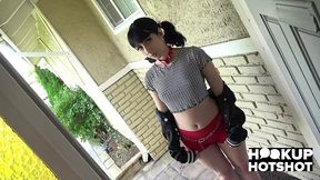 skinny daphne dare meets up for hardcore fucking with bryan gozzling!