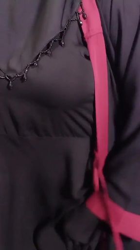 Hijabi Muslim beautiful woman having sex with cook Shyamal   Clip 2
