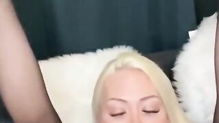 Big Boobed Sandra Lollipop Twat Play  Squirt On Face  Mouth