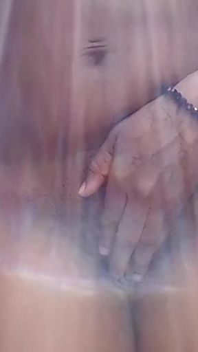 Rubbing My Clit Pushing Deodorant Bottle Out My Pussy Peeing Outdoors